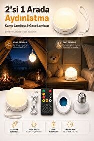 Hero Led Hl-5516 3 Watt Uzaktan Kumandalı Yapışkanlı Kablosuz
