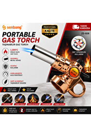 SENBANG ZD-608 Premium Torch Pürmüz Başlık Kamp Gazı Kartuşu