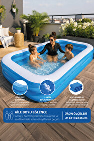 Bestway Şişme Aile Havuzu 262 X 175 X 51 Cm 54006 - Fiyatı, Yorumları