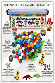 TOYSTORE Tik Tak Ve Yapı Blokları Eğtici Oyuncaklar 500 Parça 6
