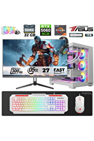 Xaser Sword X55 Ryzen 7 5700X 32GB 1TB M.2 SSD 8GB RTX5060 27