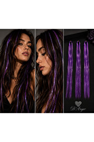 Darya Dd246 Işıltılı Hair Tinsel Saç Simi Uzatma Renkli Gelin Teli