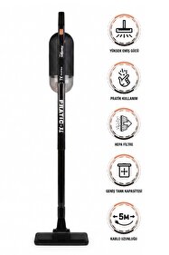 Fantom Pratic 1200 Süpürge Elektrikli Kırmızı Kuru Dikey 500W