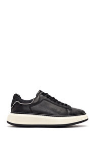 Derimod Erkek Siyah Bağcıklı Deri Sneaker 25SFD6881FT - Fiyatı