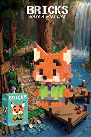 Bricks make a wise life Nick Wilde Zootopia - Orijinal Kutulu