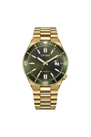 Citizen NJ0232-53X Otomatik Altın Rengi Safir 10 ATM 40 mm Erkek