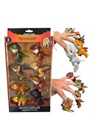 tmtoysandmore silikon yumuşak dinazor hayvan seti 8li oyuncak