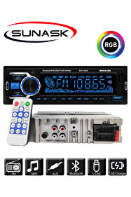 KONRAD Kr-555 4x55 Uyumlu Watt Çift Usb Sd/fm/mmc Bluetooth Oto