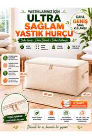BİVA Dayanıklı Yorgan Döşek Hurcu 80x40x40cm Üstten Komple