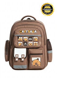 capybara Orijinal Lisanslı Okul Çantası – Fonksiyonel, Su geçirmez