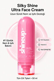 shineup Silky Shine Su Bazlı Yüz Kremi 50 ml | Yoğun Nemlendirici