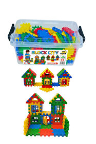 TOYSTORE Oyuncak 128 Parça Cıty Puzzle Blok Set Eğitici Eğlenceli