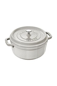 Staub La Cocotte Döküm Tencere, 20 cm | Trüf Beyazı | Yuvarlak