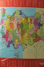 TOYFEST Çerçeveli Türkiye Siyasi Haritalı Puzzle - Şehirler Yapboz