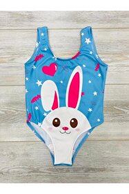 Papiş Kız Çocuk Mayo Sevimli Panda Ayıcık Donut Desenli Rahat Hızlı ...