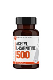 acetyl l carnitine satın al Simple Nutritions Acetyl L-Carnitine (Asetil L-Karnitin) 500 mg 60 Kapsül