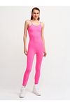Jumpsuit - Rosa - Figurbetont