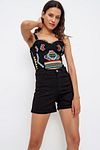 Shorts - Schwarz - Hoher Bund
