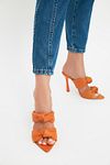 Pantolette
 - Orange - Pfennigabsatz/Stiletto
