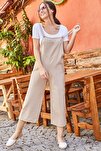 Jumpsuit - Beige - Relaxed Fit