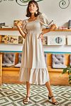 Kleid - Beige - A-Linie