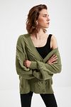 Strickjacke - Grün - Oversized