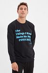 Sweatshirt - Schwarz - Regular Fit