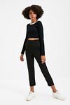 Pants - Black - Cigarette pants