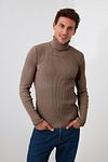 Sweater - Brown - Fitted