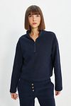 Sweatshirt - Dunkelblau - Regular Fit