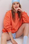 Sweatshirt - Orange - Oversize