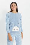 Pyjama - Blau - Unifarben
