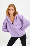 Sweatshirt - Lila - Oversized