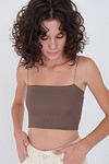 Bustier - Braun - Unifarben