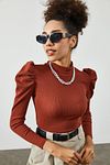 Bluse - Orange - Slim Fit