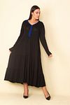 Plus Size Dress - Navy blue - Shift
