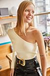 Bluse - Ecru - Figurbetont