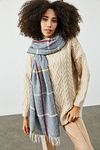 Schultertuch - Blau - Casual