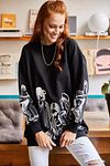 Sweatshirt - Schwarz - Oversized