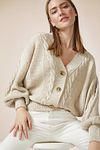 Cardigan - Beige - Oversize