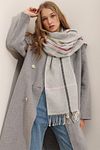Schultertuch - Grau - Casual
