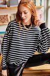 Sweatshirt - Black - Oversize