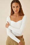Pullover - Weiß - Slim Fit