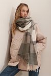 Schultertuch - Braun - Casual