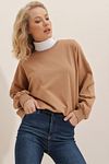 Sweatshirt - Beige - Oversized
