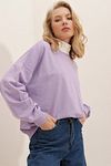 Sweatshirt - Lila - Oversized