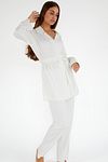 Pajama Set - White - Plain