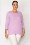 Plus Size Blouse - Purple - Relaxed fit