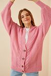 Cardigan - Pink - Oversize