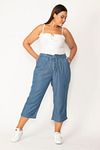Plus Size Pants - Blue - Relaxed